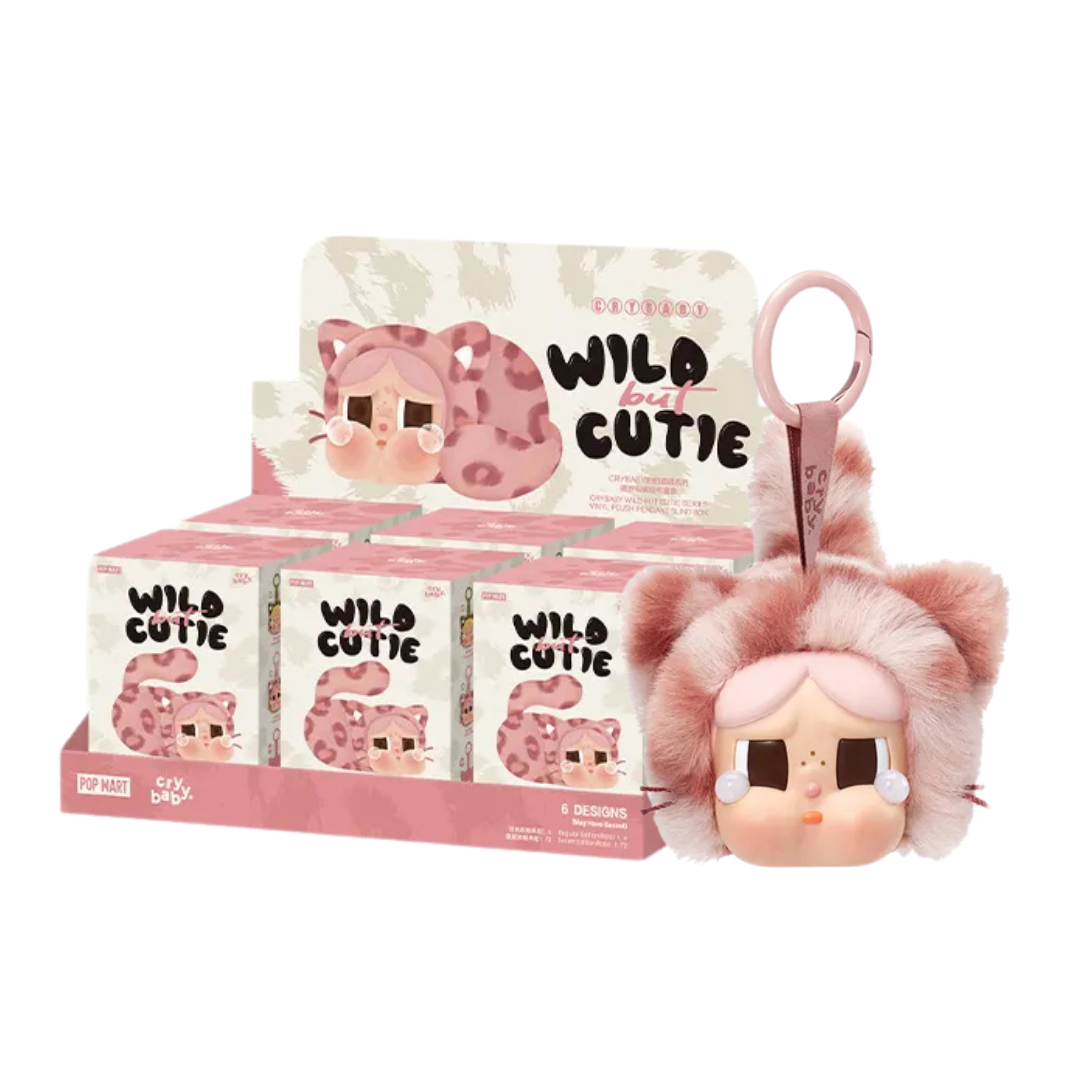 POP MART CRYBABY Wild but Cutie Series - Vinyl Plush Pendant Blind Box