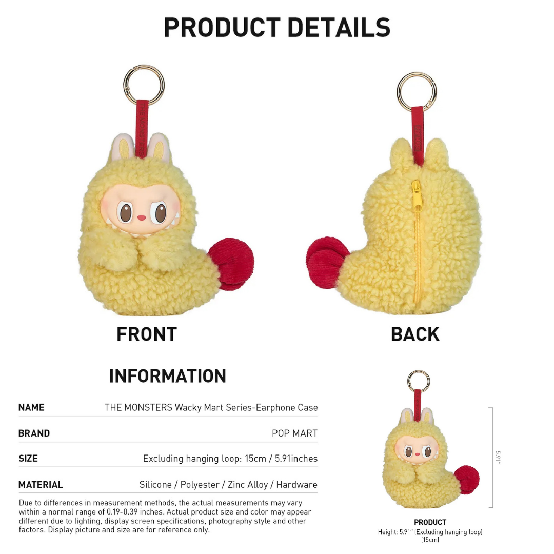 （PRE-ORDER / 2 WEEKS) POP MART THE MONSTERS Wacky Mart Series-Earphone Case