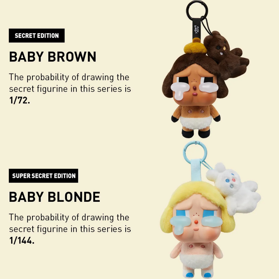 POP MART CRYBABY Crying Again Series-Vinyl Face Plush Blind Box