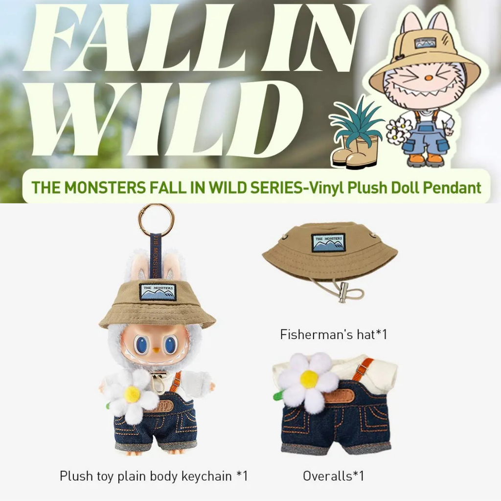 （PRE-ORDER / 2 WEEKS) THE MONSTERS FALL IN WILD SERIES-Vinyl Plush Doll Pendant