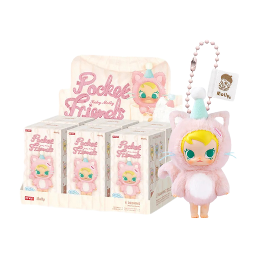 POP MART Baby Molly Pocket Friends Series-Vinyl Plush Pendant Blind Box